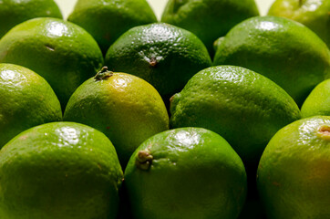 Pattern from lime on the green back