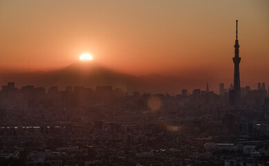 Fototapeta na wymiar Sunset　beautiful sunset　city