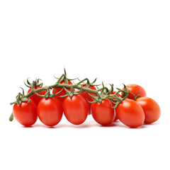 cherry tomatoes on white background 