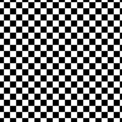 black and white racing and checkered pattern background. Seamless black and white tile