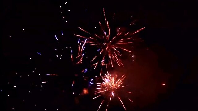 firework with sound, new year

