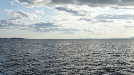 Fototapeta premium Sunset on the sea of Japan