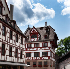 German half timbered house. Bavaria, Germany