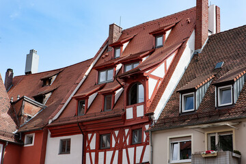 German half timbered house. Bavaria, Germany