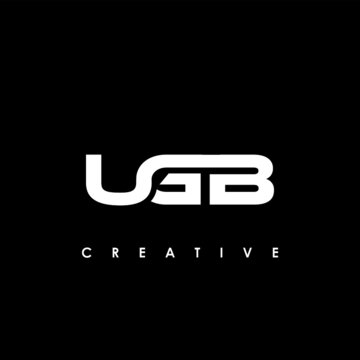 UGB Letter Initial Logo Design Template Vector Illustration