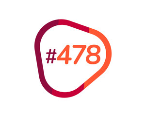 Number 478 image design, 478 logos