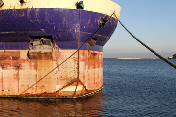 ship in the harbor