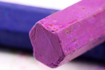 close-up of a colorful crayons