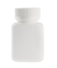 medicine white pill bottle isolated without shadow clipping path - photography