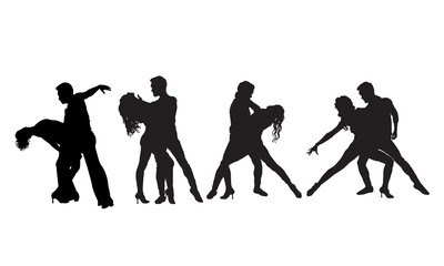 Couple  Dance Silhouette 