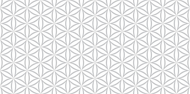 Seamless pattern, Geometric hemp-leaf pattern, Vector background, Japan style, © mark.f