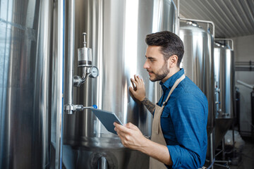 Owner of brewery operations boilers and management in factory