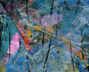 Obraz na płótnie Canvas Background textures oil paint as pattern or abstract wallpaper for art print, banner, etc. High Detail.