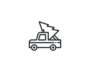Car Icon Vector Illustration .