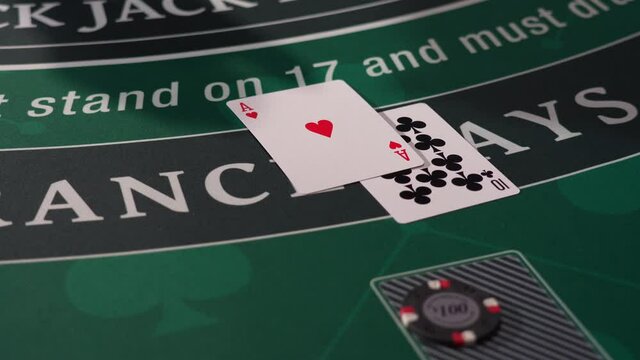 Casino Black Jack table