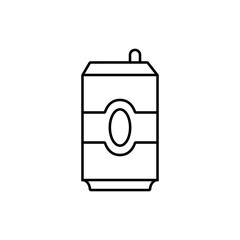 soda icon element of fast food icon for mobile concept and web apps. Thin line soda icon can be used for web and mobile. Premium icon on white background