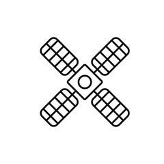 satellite icon element of space icon for mobile concept and web apps. Thin line satellite icon can be used for web and mobile. Premium icon on white background