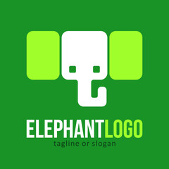 elephant animal logo icon symbol design template