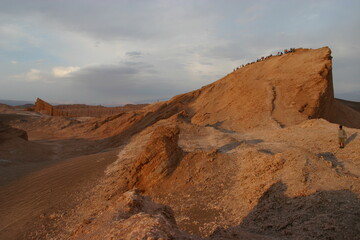 Fototapeta na wymiar Im Valle de la Luna in der Atacamawüste in Chile