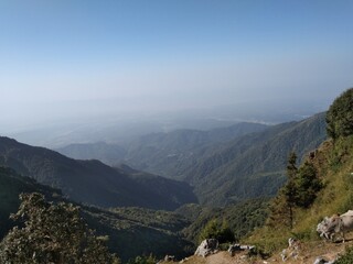 Naklejka premium view from the mountain
