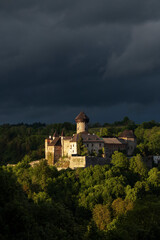 Fototapeta premium Sovinec castle in Nizky Jesenik, Northern Moravia, Czech republic