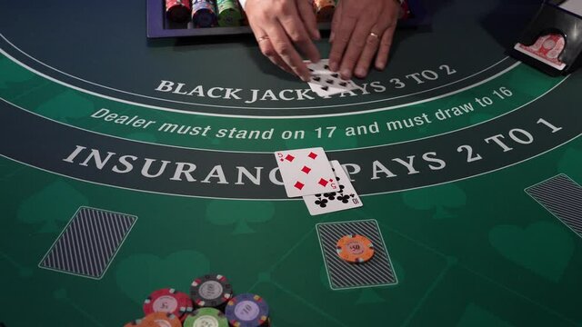 Casino Black Jack table
