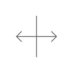 Arrows stretch vertical icon vector isolated on background. Trendy sweet symbol. Pixel perfect. illustration EPS 10. - Vector