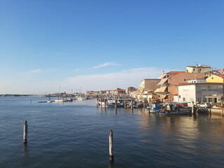 Fototapeta premium beautiful sea view in Chioggia italy
