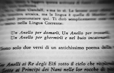 Macro scattata ad una pagina del famoso libro 