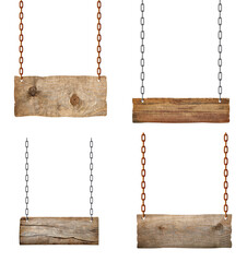 wooden sign chain ropesignboard signpost