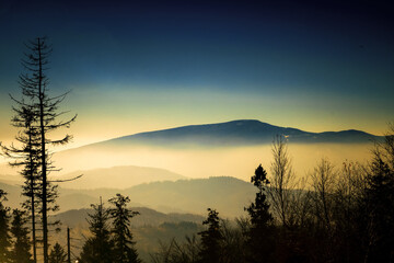 Naklejka premium Babia, Beskid Mountins, Beskid śląski