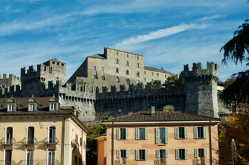 Fototapeta na wymiar View of Castelgrande castle in Bellinzona, Switzerland