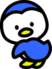 かわいいペンギンのキャラクター