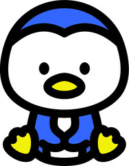 かわいいペンギンのキャラクター