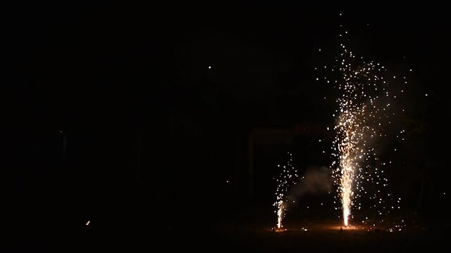 fireworks in the night