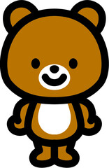 かわいいクマのキャラクター