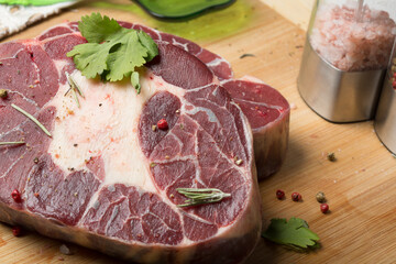 meat steak on white background