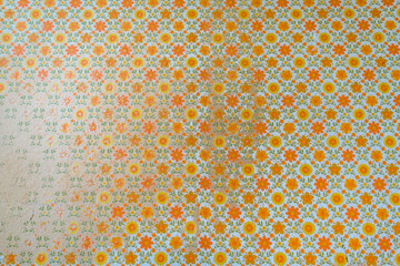 Old retro wallpapers with different patterns