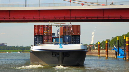 Binnenhafen, Die Duisburg-Ruhrorter Häfen or riverports Duisburg NRW Germany Europe	