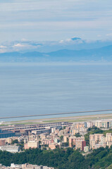 Landscape of Genoa, Italy.
