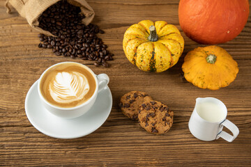 Coffee, Cappucino, Pumpkin, Autumn