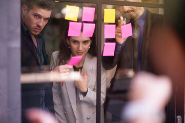 Business people meeting in office, analysis, computational, reasoning, brainstorming, finding...