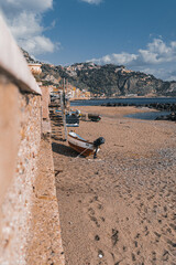 boat on the beach Taormina, Sicily