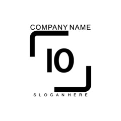 Fototapeta na wymiar Unique attractive creative modern initial initial based IO letter icon logo