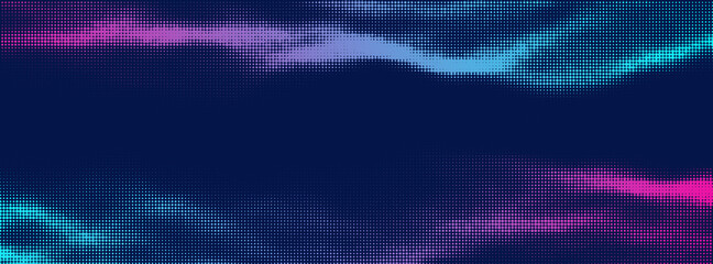 3d sunset on the beach. Retro palms vector sci fi background. Digital landscape cyber surface. 80s party background. © RDVector