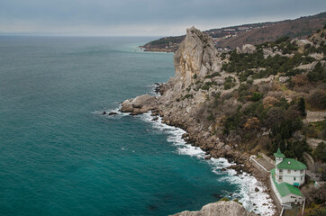 View of the Crimean mountains near Simeiz