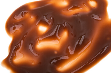 background of chocolate cream closeup
