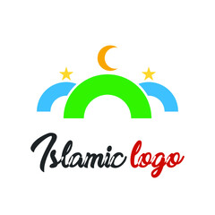 Naklejka premium islamic logo icon symbol design template