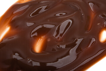 background of chocolate cream closeup