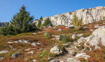 Paysage du Col de la Croix de Fer